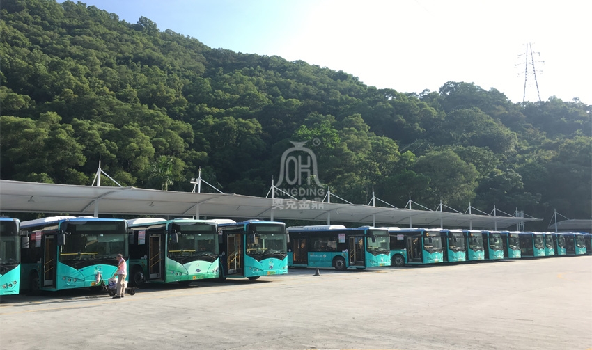 深圳巴士集团梧桐山公交总站充電站膜结构項目
